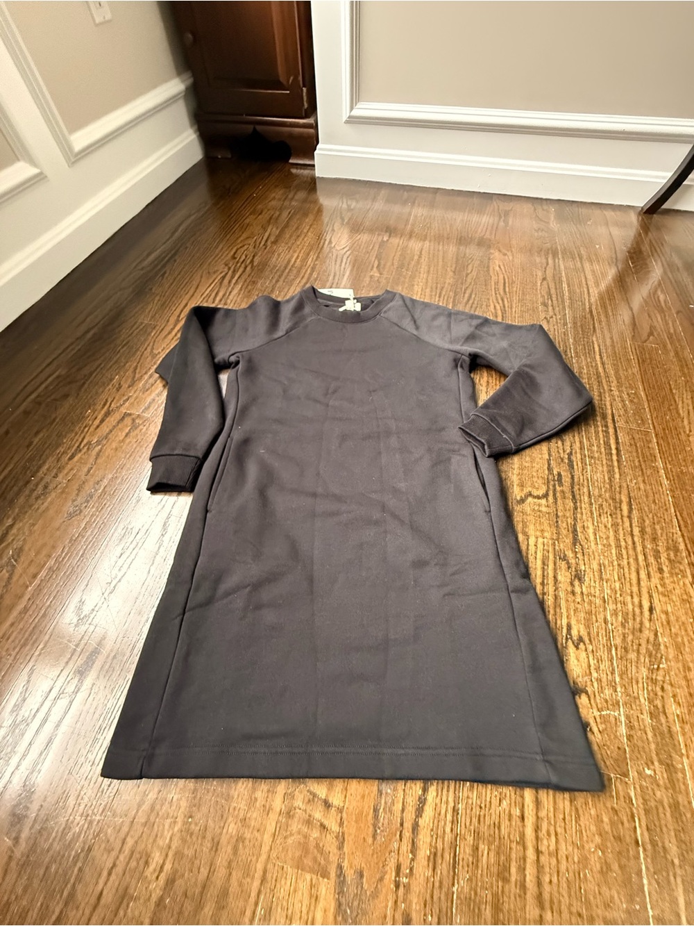 Pact Black Long Sleeve Knit Dress